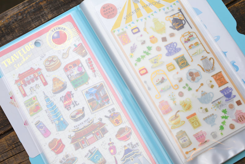King Jim Seal Collection for Sticker Sheets - Light Blue
