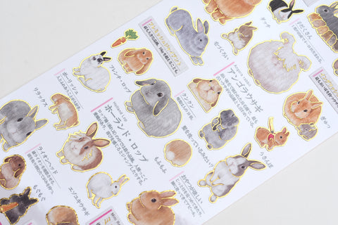 Illustrated Picture Book Stickers - Rabbits
