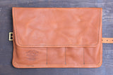 The Superior Labor Leather Roll Pen Case - Light Brown