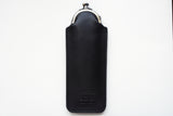 Life Leather Vertical Pen Pouch with Clasp - Black