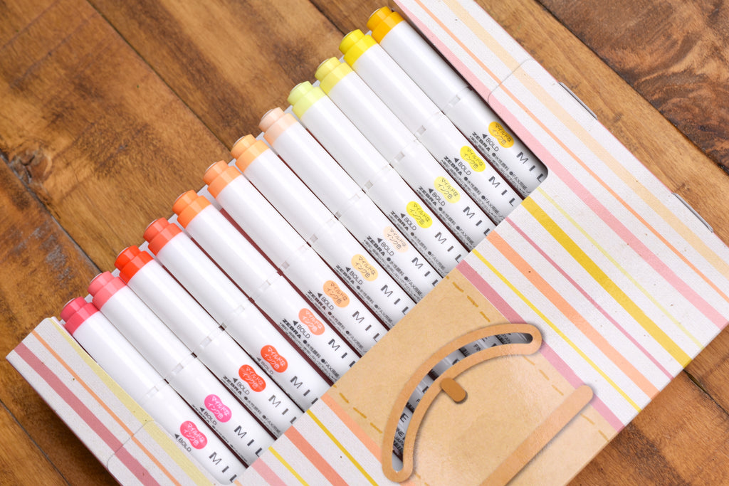 Zebra Highlighter Mildliner 35 Color Box Set Yoseka Stationery