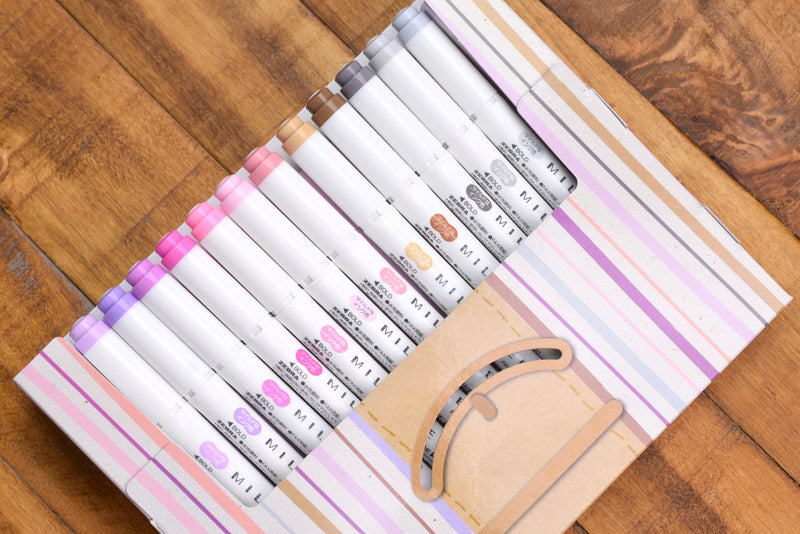 Zebra Highlighter Mildliner 35 Color Box Set – Yoseka Stationery