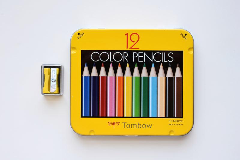 Tombow 1500 Series Colored Pencils - 12 Colors Set - Mini Version