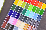 Kuretake Gansai Tambi Watercolor Pigments - Set of 48