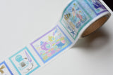 Kyupodo Coral Forest Post Office Washi Tape - Coral Reef Stamps