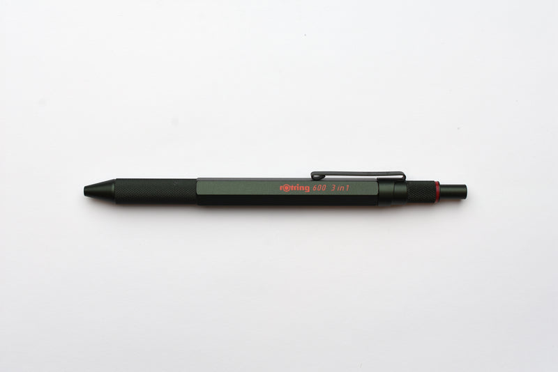 rOtring 600 3-in-1 Ballpoint Multi Pen - Camouflage Green