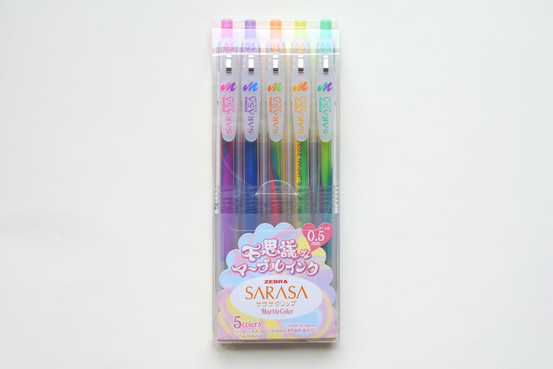 SARASA Clip Marble Color - 0.5mm - Set of 5