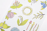 Hitotoki Large Size Sticker Sheet - Flower