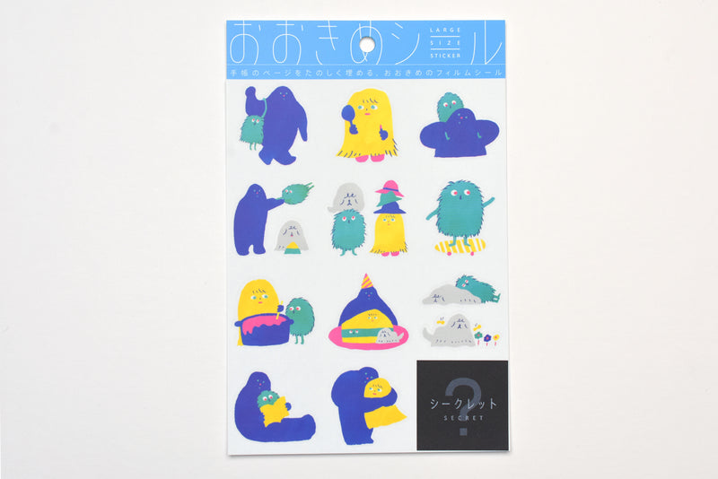 Hitotoki Large Size Sticker Sheet - Monsters