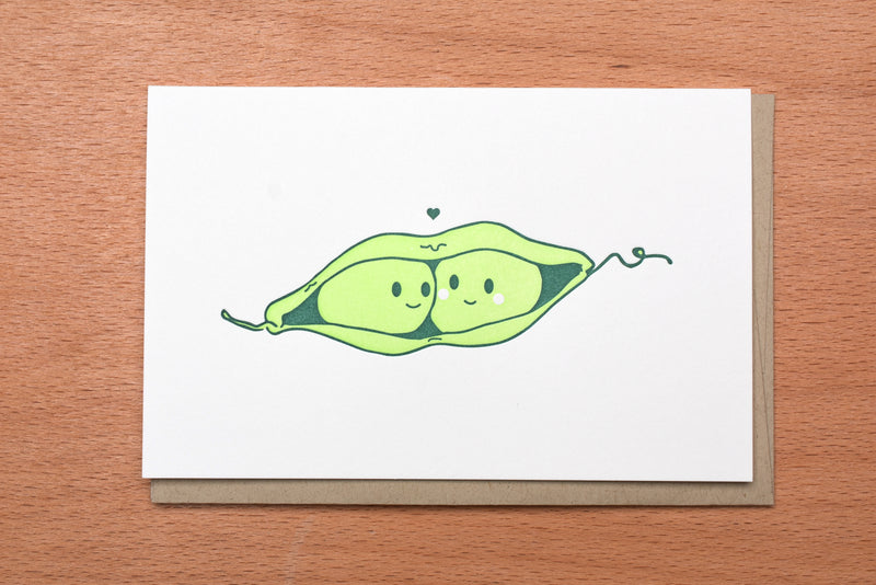 Lover Peas - Peas in a Pod Greeting Card