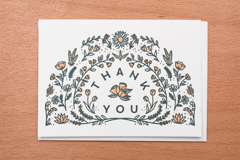 Thank You Flowers Greeting Card