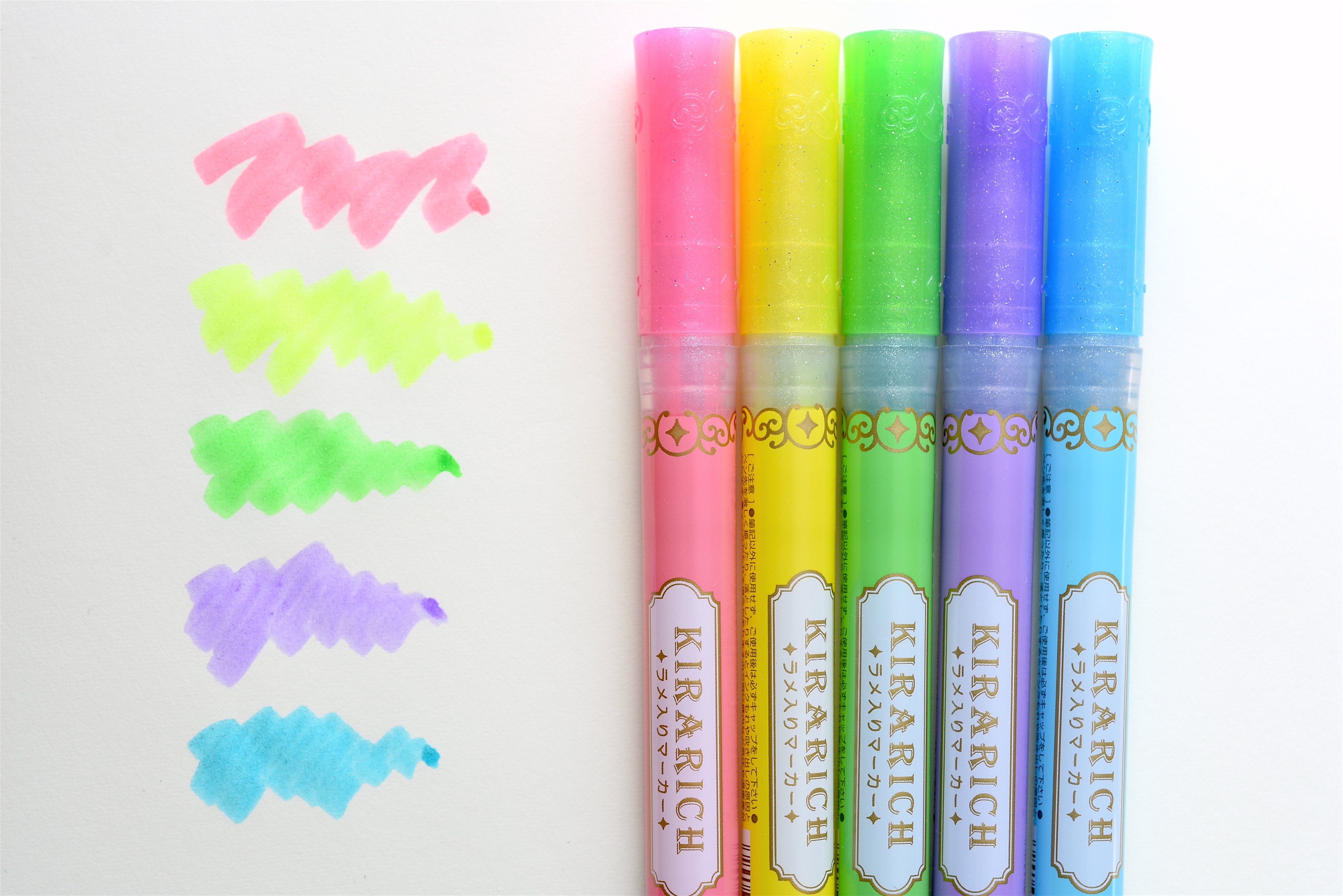 Zebra Glitter Highlighter, Kirarich – Yoseka Stationery