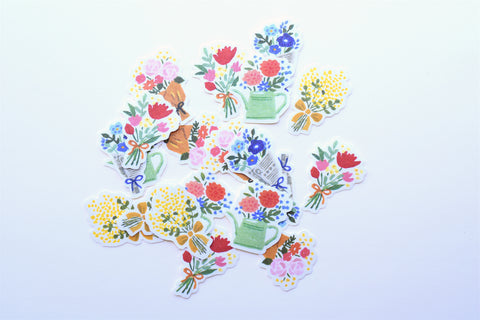 Furukawa Paper Flake Stickers - Bouquet