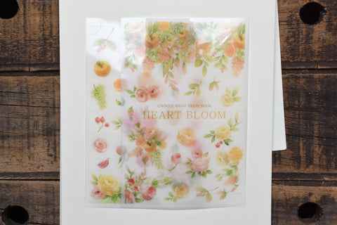 MU Print-On Stickers - Citrus Heart Bloom - #172