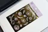 MU Print-On Gold Foil Stickers - Floral Dreams - #3