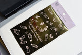 MU Print-On Gold Foil Stickers - Habit of Happiness - #5