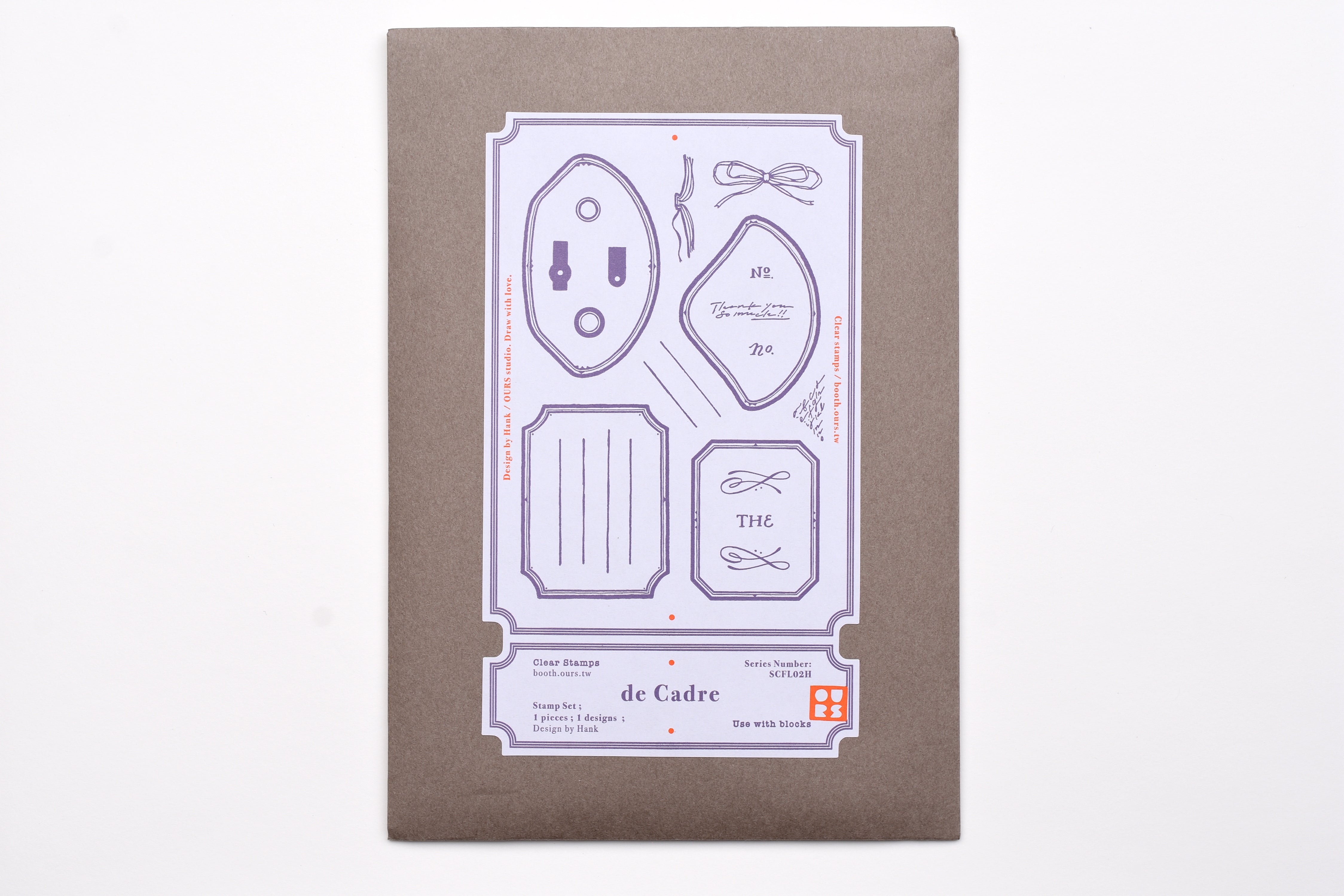 OURS x Hank - de Cadre Clear Stamps