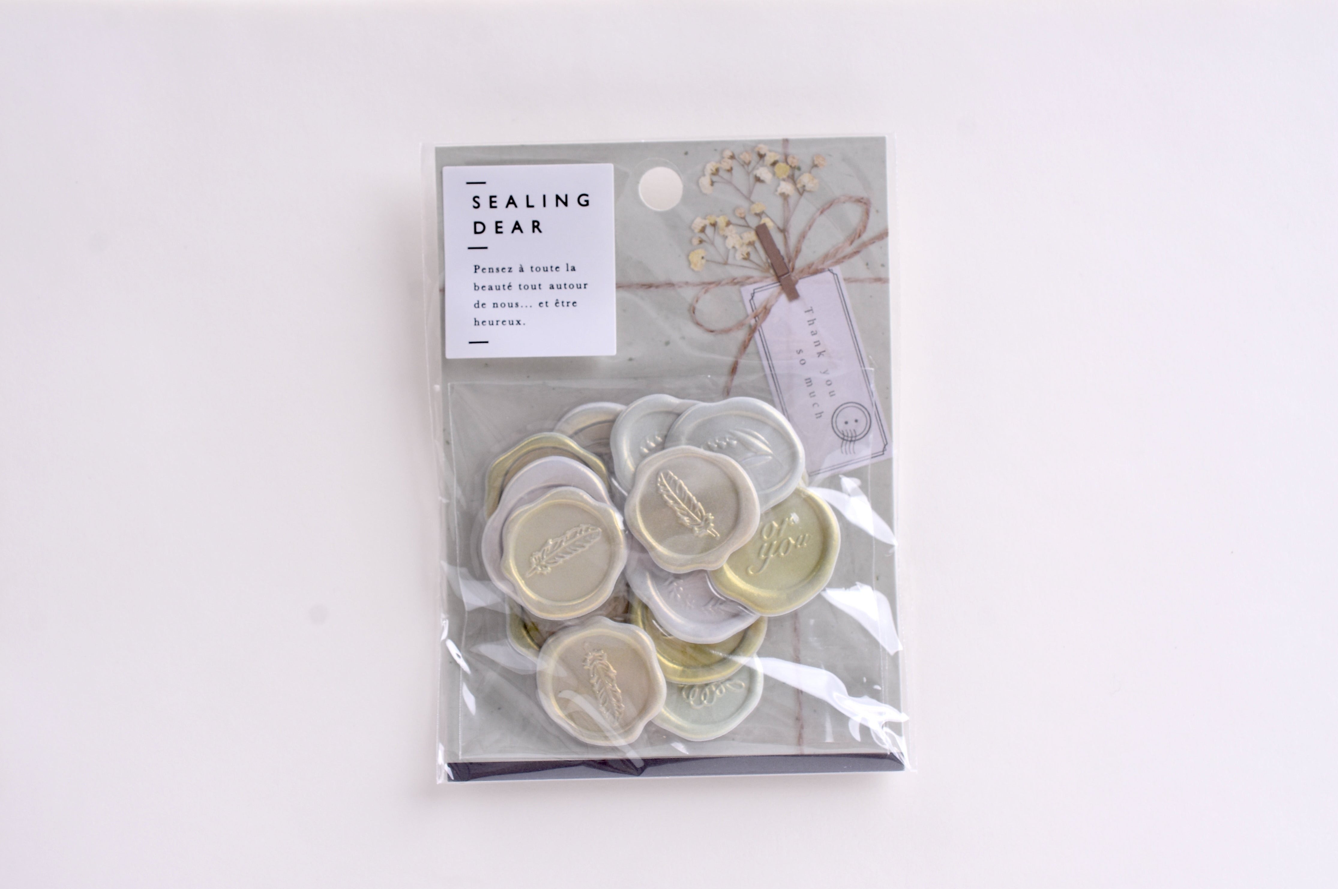 Sealing Dear Sticker Pack - Gray – Yoseka Stationery