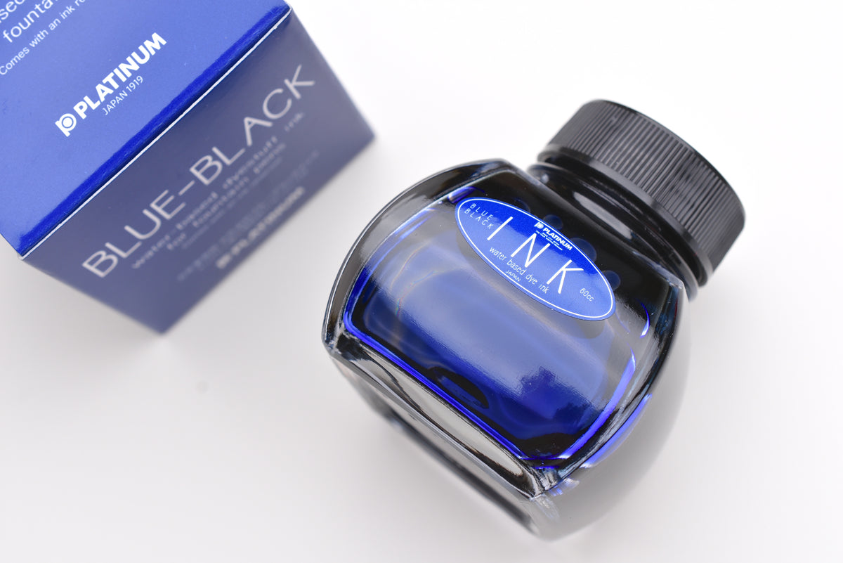 PLATINUM - Bouteille D'encre Bleu Noir 60 Ml Pour Stylo Plume - Encre Colorante Aqueuse - Référence INK-1200#3 PLATINUM - Bouteille D'encre Bleu Noir 60 Ml Pour Stylo Plume - Encre Colorante Aqueuse - Référence INK-1200#3