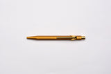 Caran d'Ache 849 Metal Ballpoint Pen - Goldbar With Metal Slim Pack Case