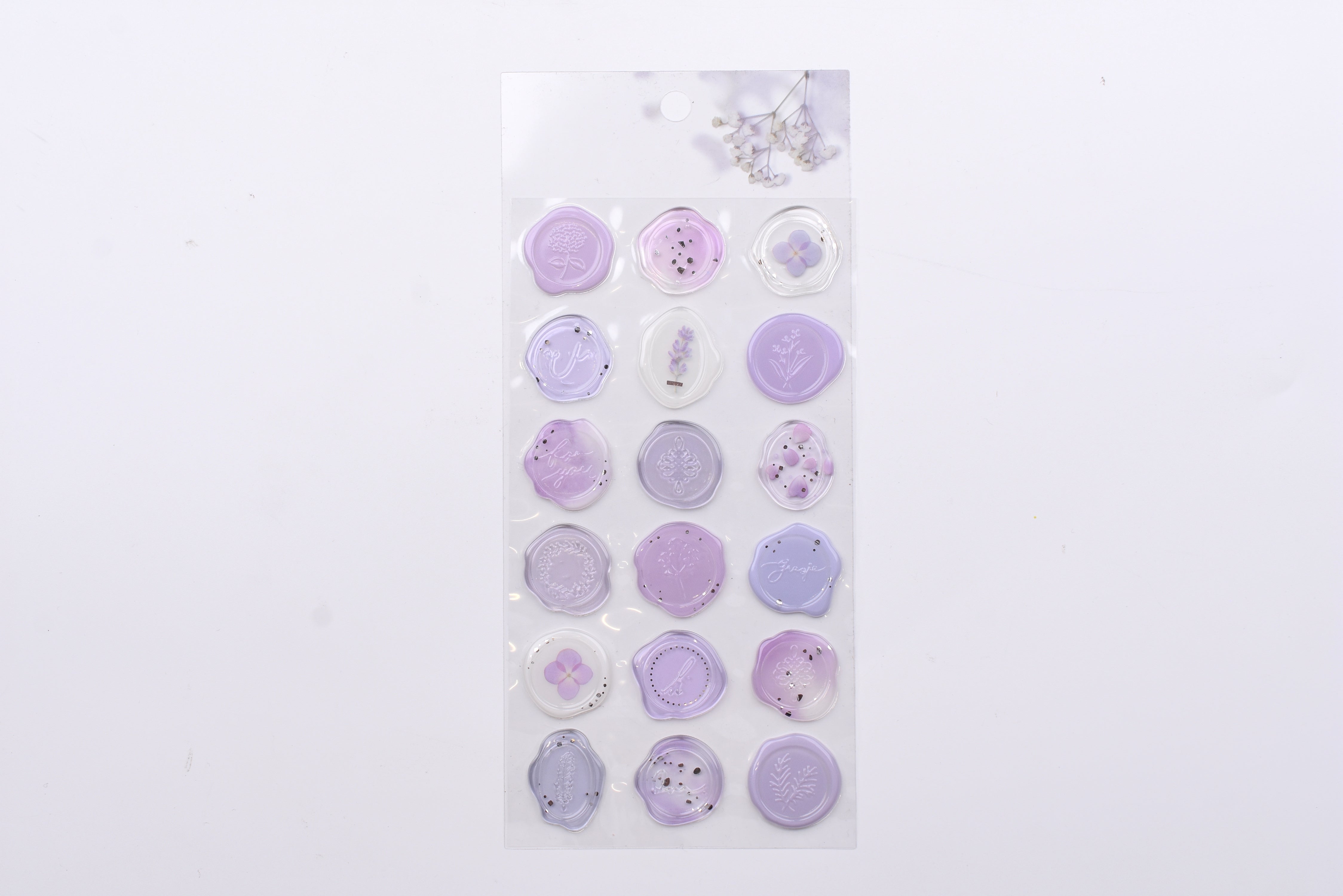 Sealing Dear Clear Sticker - Purple