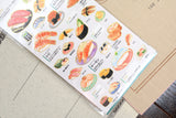 Illustrated Picture Book Stickers - Sushi