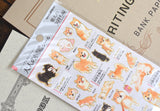 Illustrated Picture Book Stickers - Shiba Inu