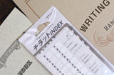 Midori Planner Index Label - Number Gray