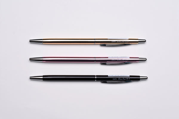 Ohto Needle-Point Slim Line 03 Ballpoint Pen - 0.3 mm- Pink Body