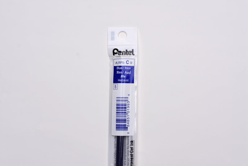 Pentel Energel LRP5-C - Metal Tip Gel Pen Refill - 0.5mm - Blue