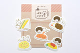 Papier Platz x Mizutama Cafe Series Flake Sticker - Cafe Foods