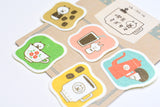 Papier Platz x Mizutama Cafe Series Flake Sticker - Fun Cafe Shapes