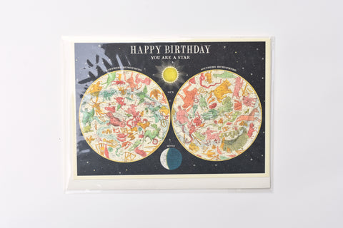 Birthday Constellations Greeting Card