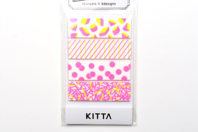 Kitta Portable Washi Tape - Fluorescent - Graphic