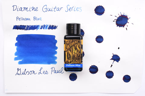 Diamine Fountain Pen Ink - Gibson Les Paul Guitar Series - Pelham Blue Burst