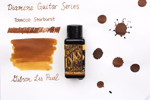 Diamine Fountain Pen Ink - Gibson Les Paul Guitar Series - Tobacco Burst