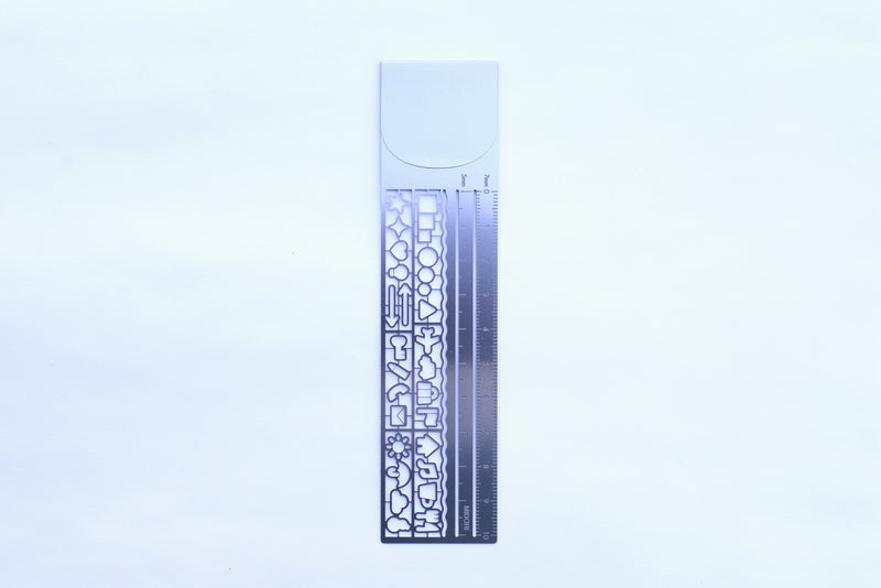 Midori Clip Ruler - Decorative Pattern