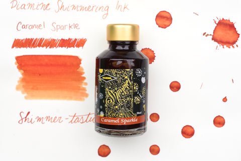 Diamine Shimmer Ink - Caramel Sparkle - 50mL