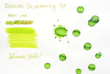 Diamine Shimmer Ink - Neon Lime - 50mL