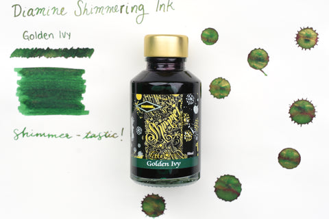 Diamine Shimmer Ink - Golden Ivy - 50mL