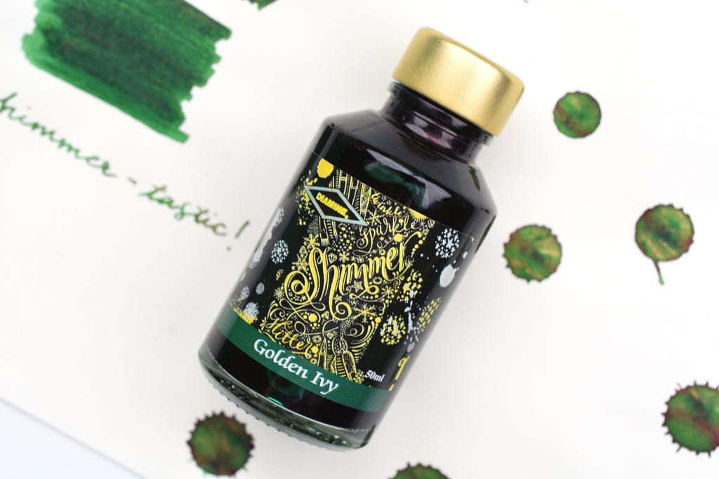 Diamine Shimmer Ink - Golden Ivy - 50mL – Yoseka Stationery