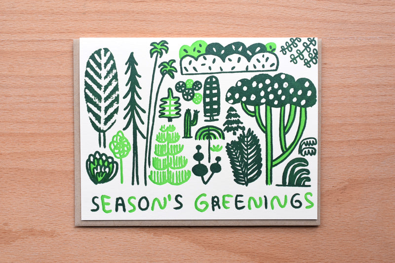 Season's Greetings Green Plants