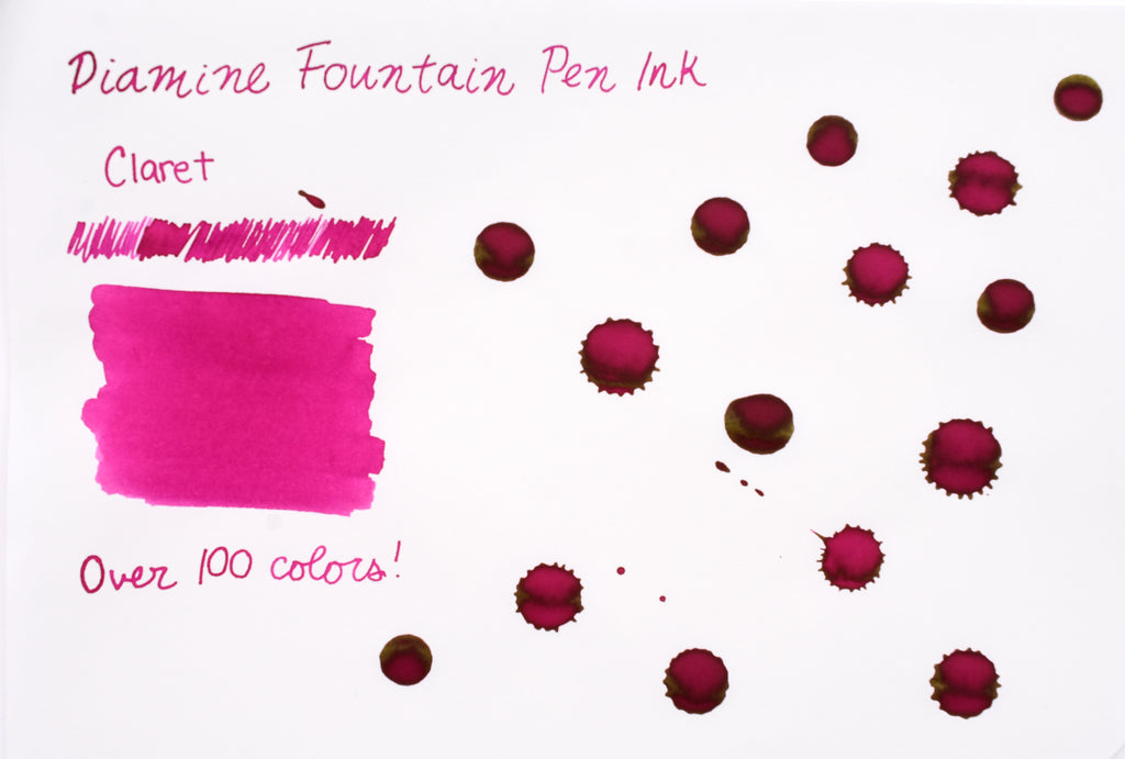 Diamine Fountain Pen Ink - Claret - 30mL – Yoseka Stationery