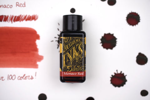 Diamine Fountain Pen Ink - Monaco Red - 30mL