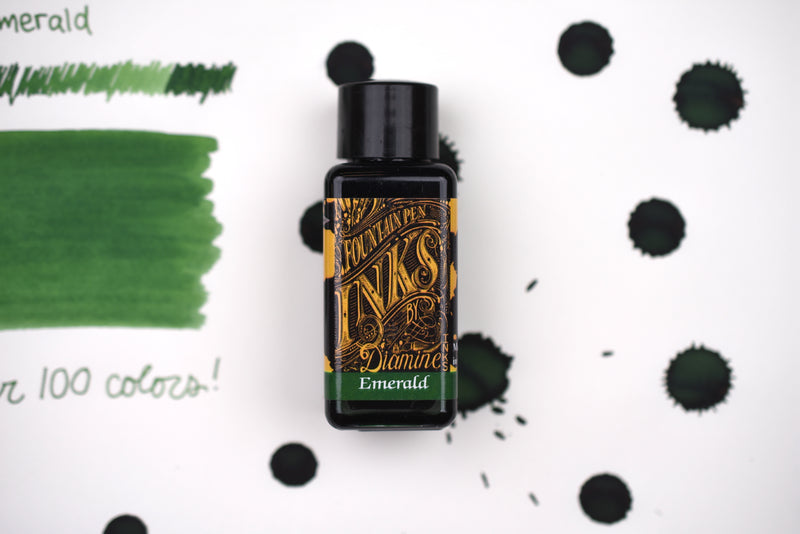 Diamine Fountain Pen Ink - Emerald - 30mL