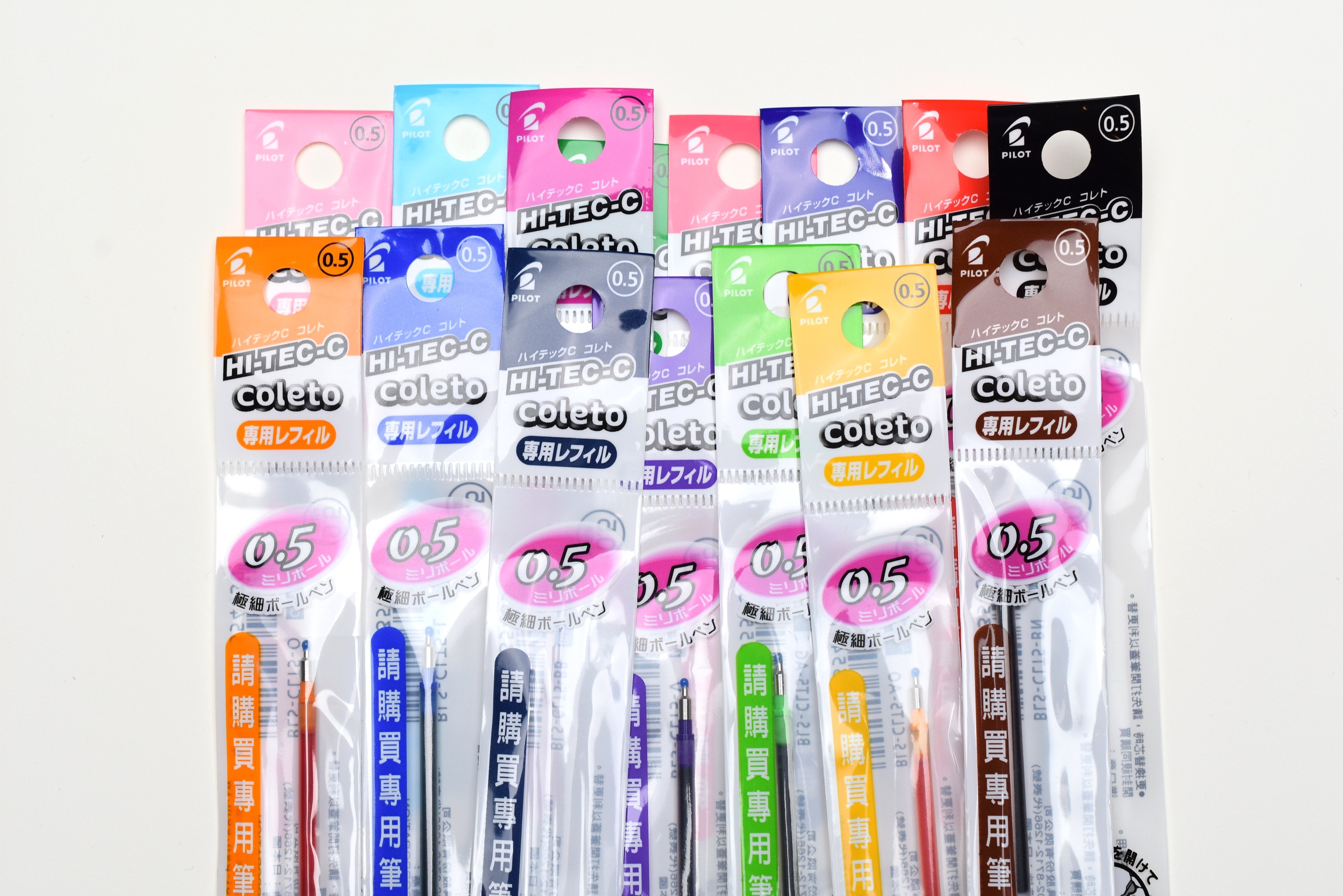 Pilot Coleto Multi Pen Refill - 0.5mm - Regular 15 Colors