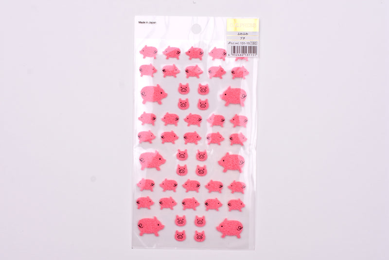 G.C. Press Fuzzy Stickers - Pigs