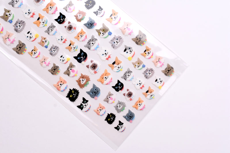 G.C. Press Fuzzy Stickers - Cats