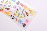 G.C. Press Fuzzy Stickers - Zoo Animals