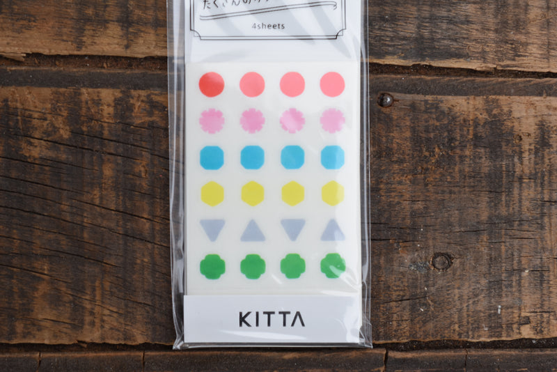 Kitta Portable Washi Tape - Seal - Plain Shapes